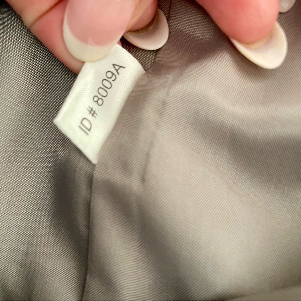 Stunning Ann Taylor Metallic Gray Women's Sweater/Silk Pants Set Size: XS 2P - Picture 16 of 17